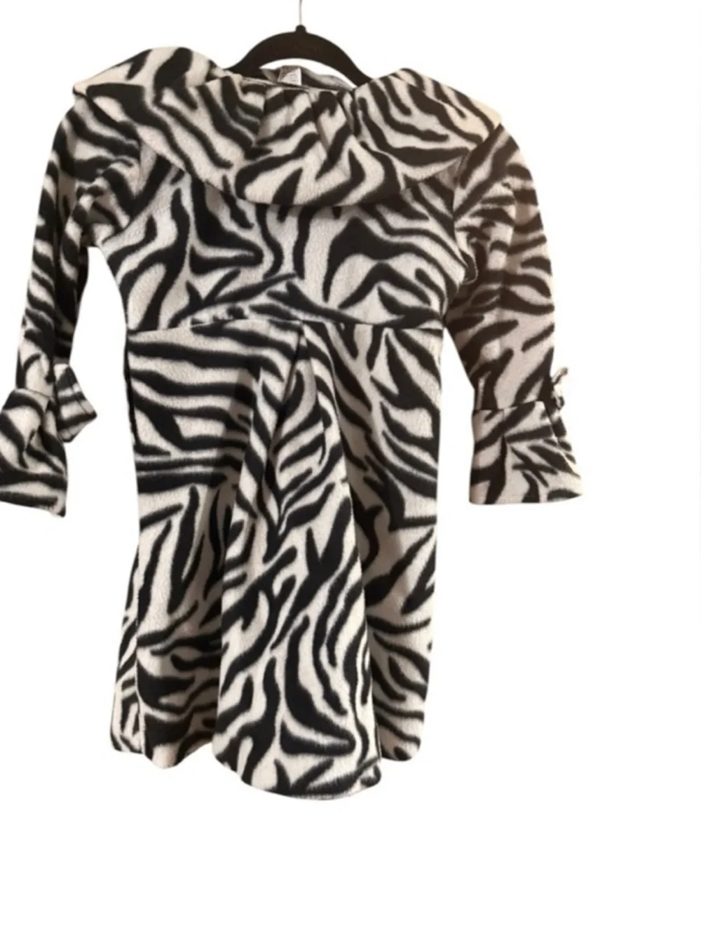 Unlisted Black and White Zebra Faux Fur Kids Coat